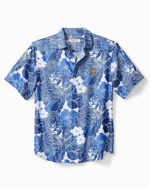 Tommy Bahama Silk Mlb® Coconut Point Playa Flora Camp Shirt in Blue for ...