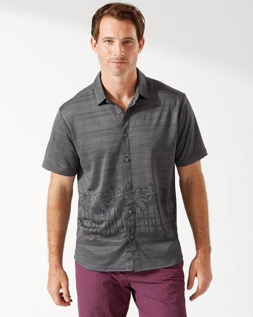 Tommy Bahama Synthetic Palm Boulevard Islandzone® Knit Camp Shirt in