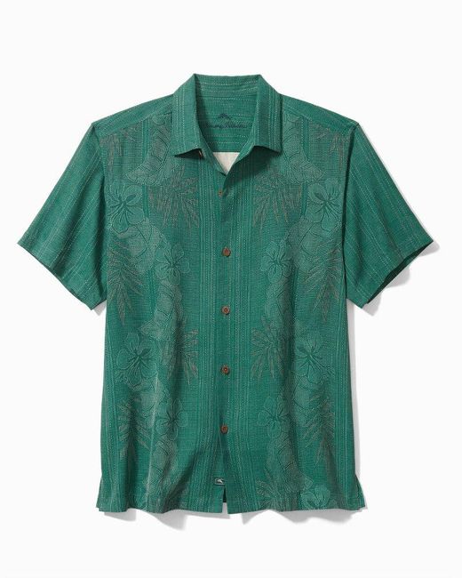 Tommy Bahama Bali Border Silk Camp Shirt in Green for Men Save 13 Lyst