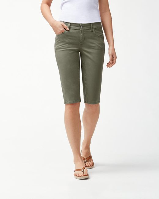 Tommy Bahama Afton Denim 15inch Clam Diggers in Green Lyst
