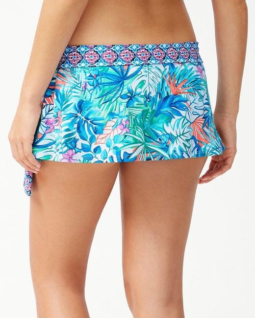 Tommy Bahama Palm Party Skirted Hipster Bikini Bottoms in White Lyst