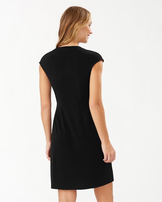 Tommy Bahama Synthetic Clara Faux Wrap Dress in Black - Lyst