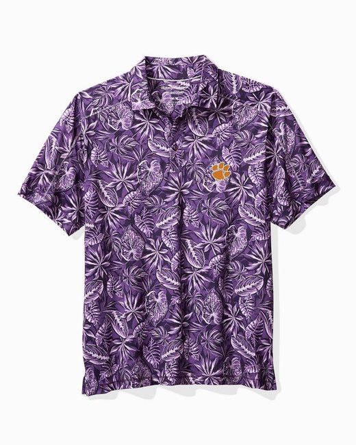 Tommy Bahama Men's Collegiate Bahama Coast Luminescent Fronds Camp Shirt - Arizona - Size XL