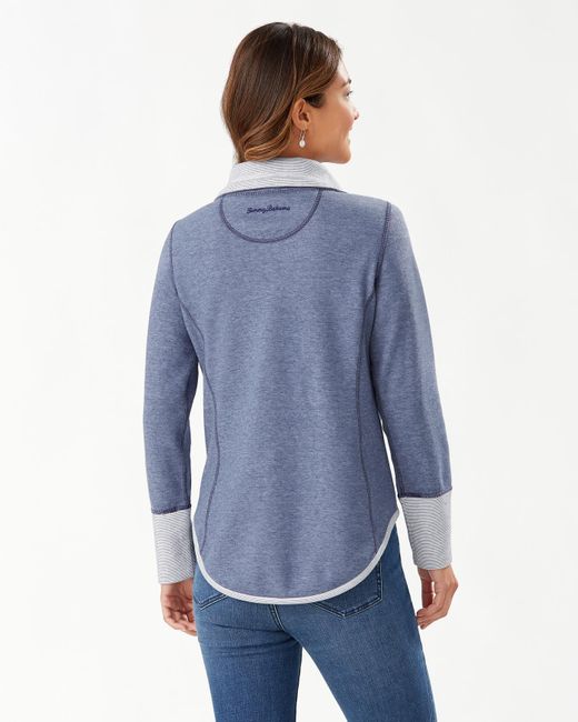 navy blue half zip sweatshirt