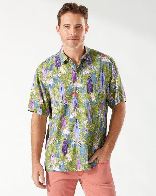 Tommy Bahama Synthetic Veracruz Cay Surf Shop Camp Shirt for Men - Lyst