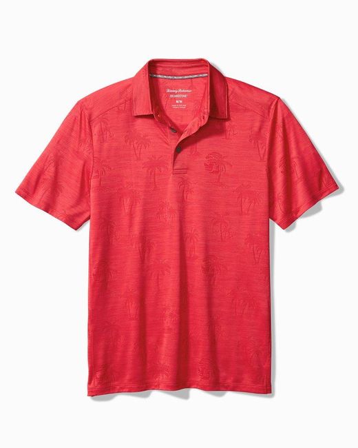 Tommy Bahama Palm Coast Palmera Islandzone Recycled Polyester Polo in Red  for Men
