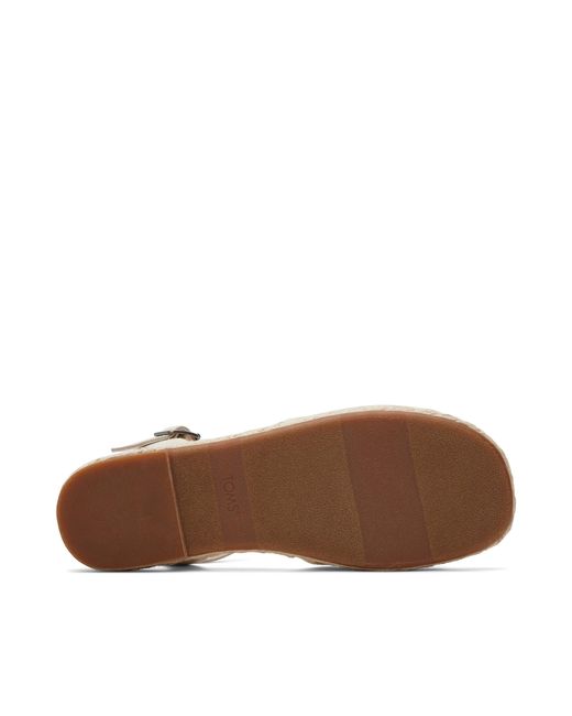 TOMS Natural Abby Flatform Espadrille Sandal
