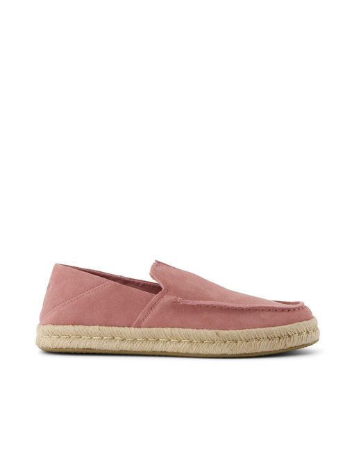 TOMS Pink Alonso Loafer Espadrille for men