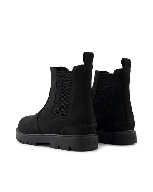 TOMS Black Griffin Boots for men