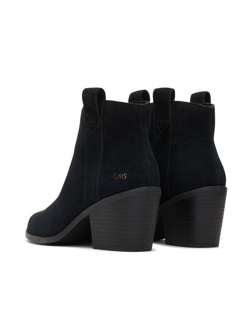 TOMS Black Constance Heeled Boots