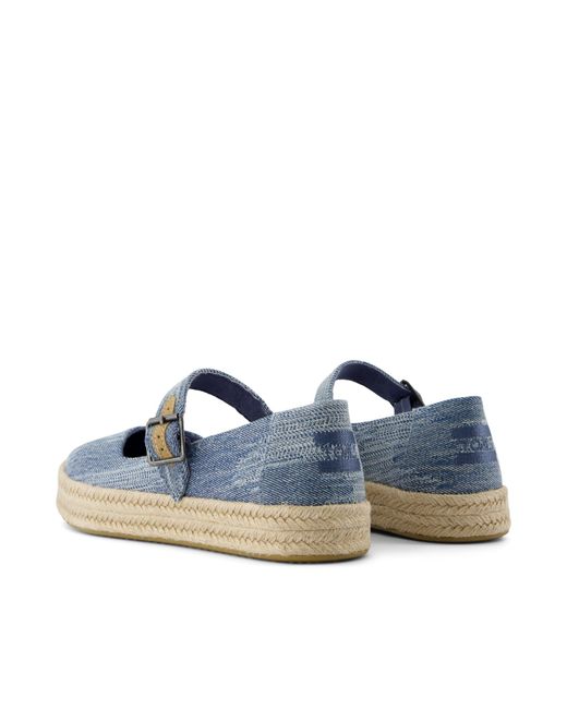 TOMS Blue Carolina Mary Jane Espadrille