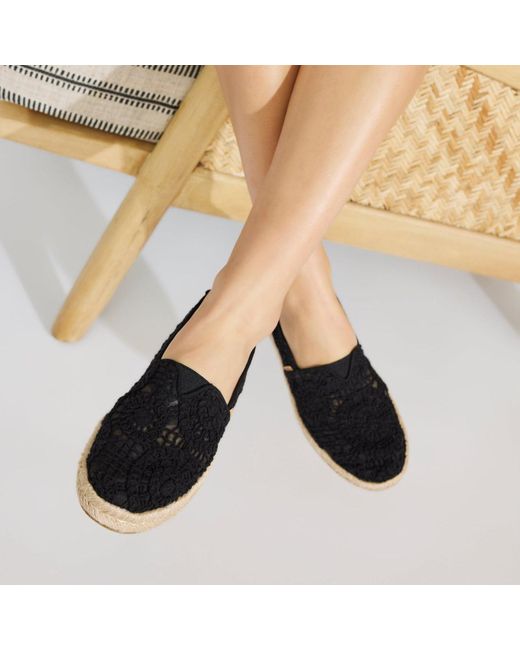 TOMS Black Alpargata Rope 2.0 Espadrille