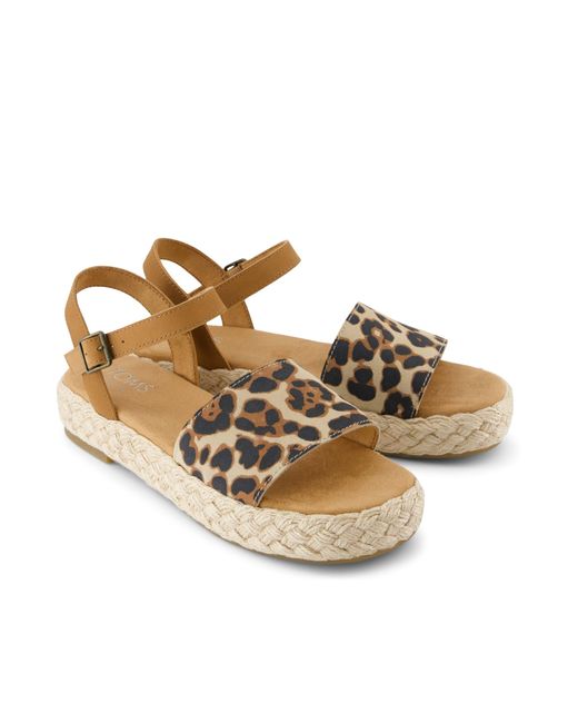TOMS Brown Abby Platform Sandal
