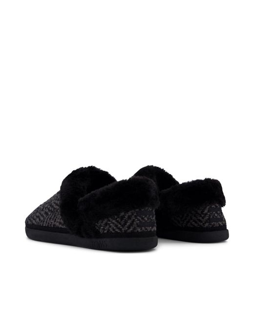 TOMS Black Oslo Slipper