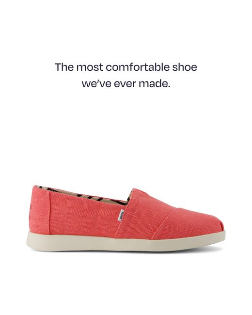 TOMS Red Alpargata Plus
