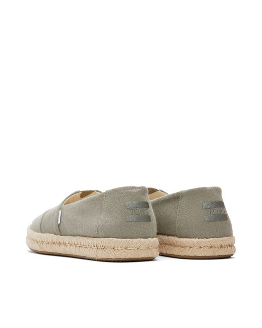 TOMS Gray Alpargata Rope 2.0 Espadrille