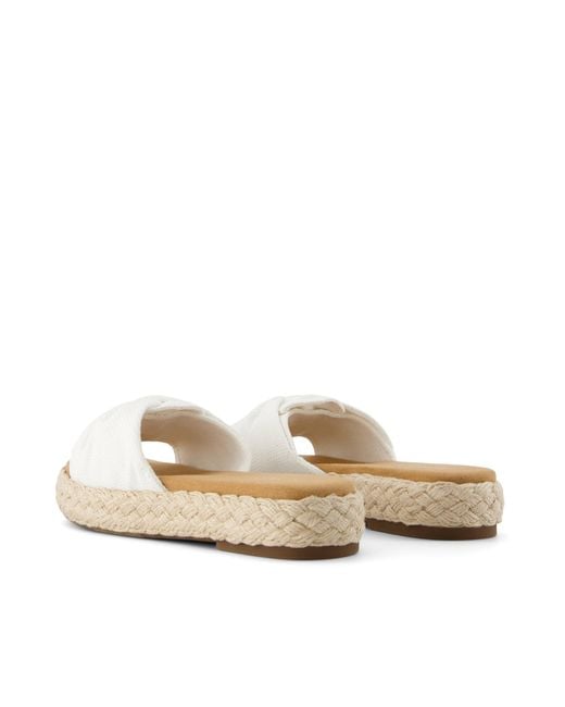 TOMS White Abby Slide Platform Sandal