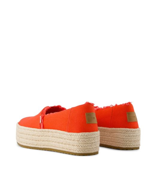 TOMS Red Valencia Espadrille