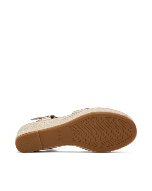 TOMS Metallic Audrey Wedge Sandal