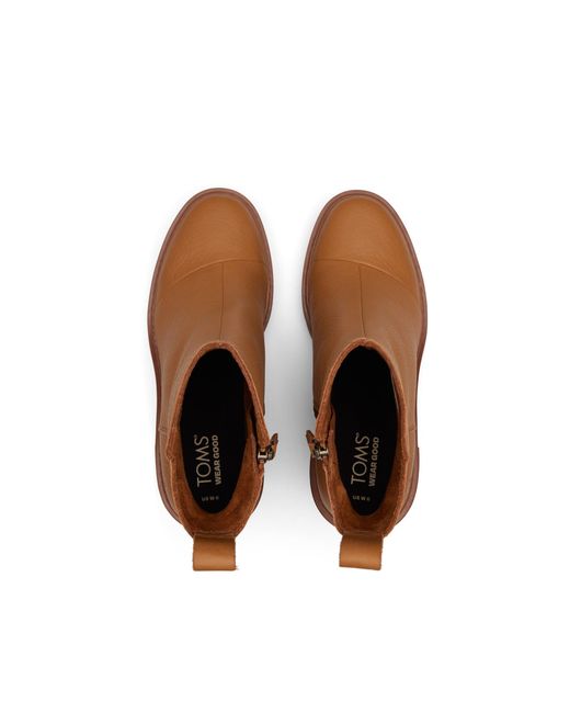 TOMS Brown Rya Heeled Boots
