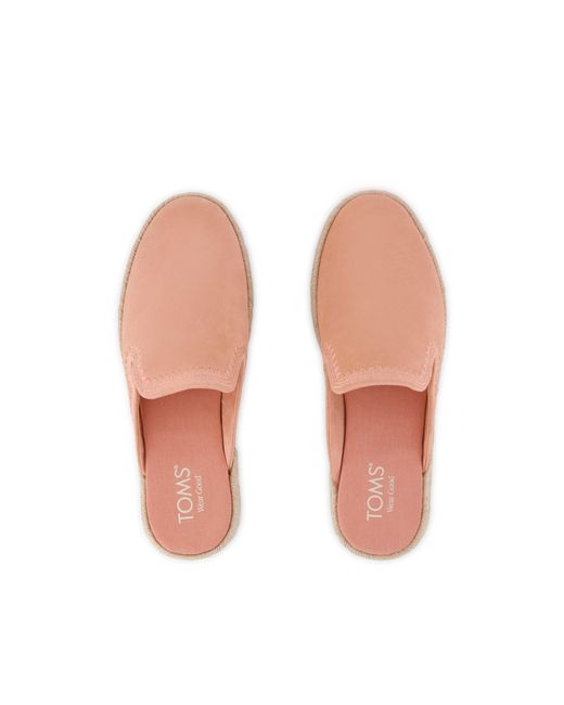 TOMS Pink Santiago Mule Espadrille