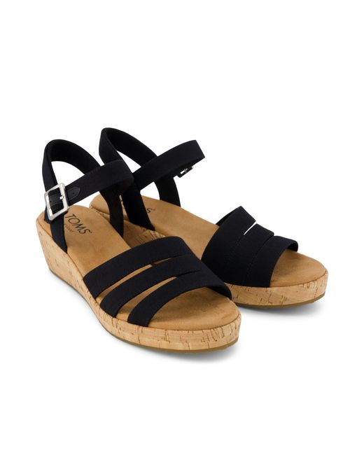 TOMS Blue Julia Wedge Sandal