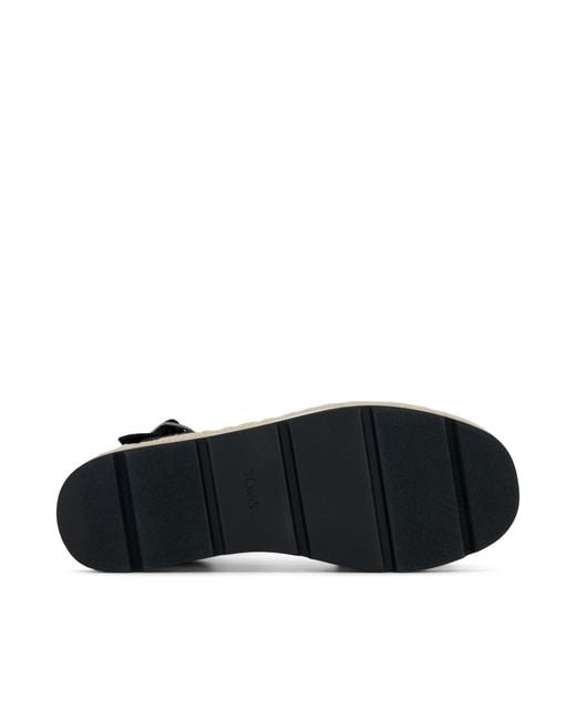 TOMS Black Ronan Platform Sandal