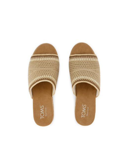 TOMS Natural Diana Mule Wedge Sandal
