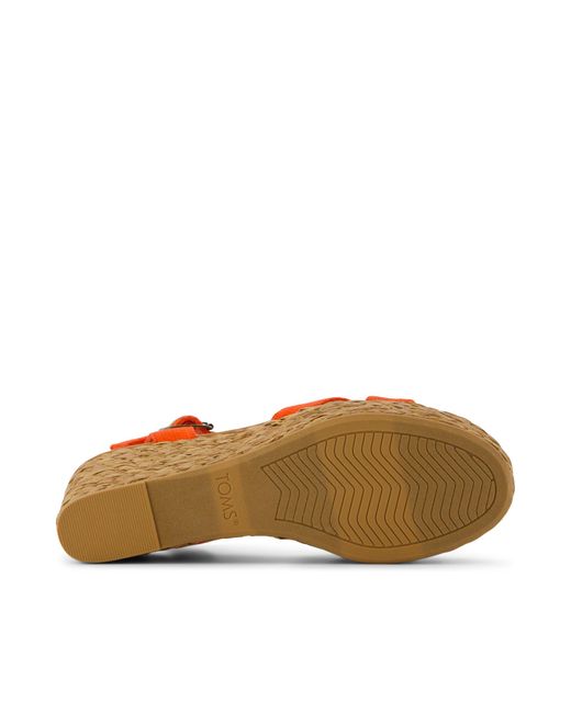TOMS Brown Audrey Wedge Sandal