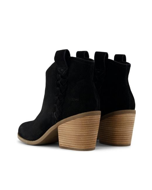 TOMS Black Constance Heeled Boots