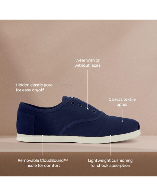 TOMS Blue Cordones Plus Sneaker