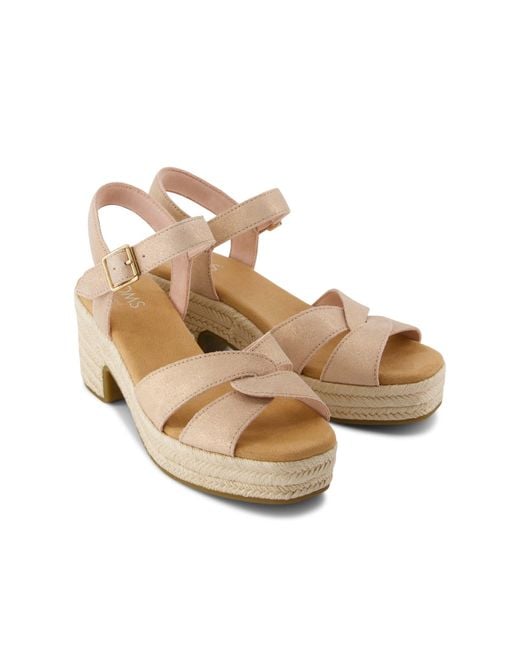 TOMS Brown Isla Heeled Sandal