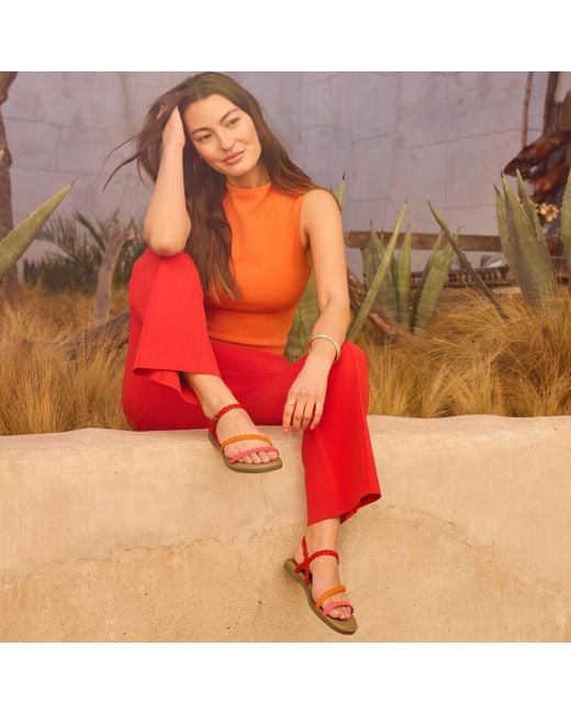 TOMS Red Kira Sandal