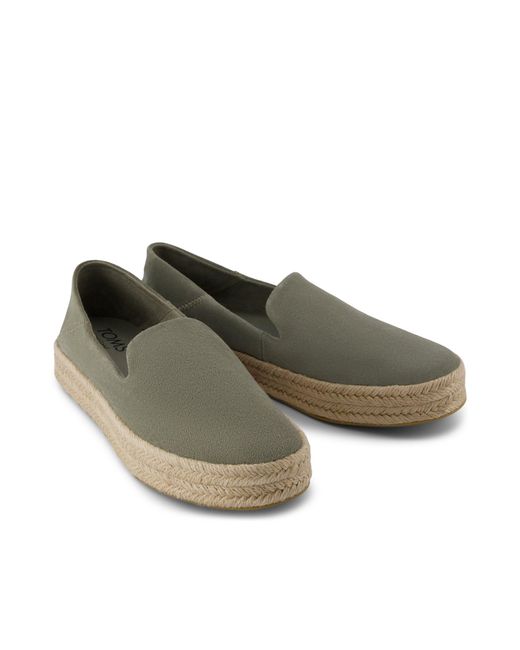 TOMS Green Carolina Espadrille