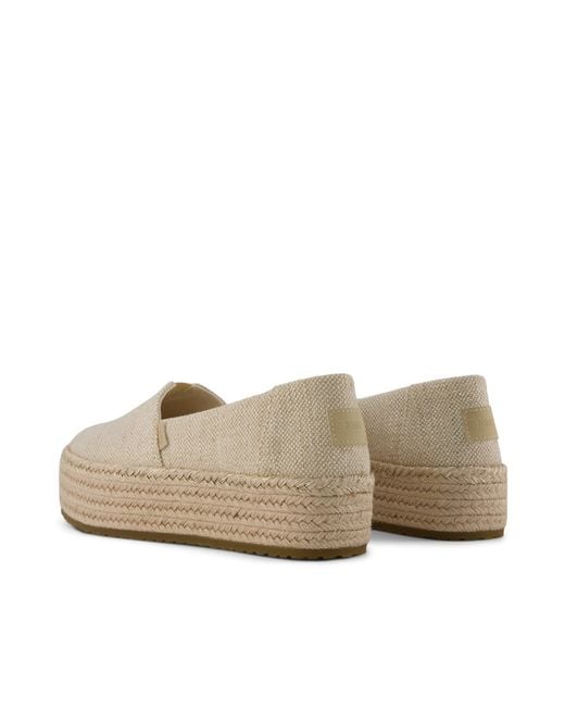 TOMS Natural Valencia Platform Espadrille