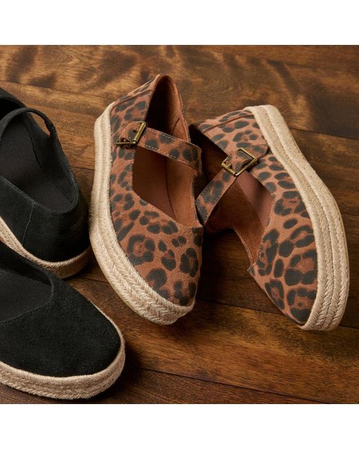 TOMS Brown Carolina Mary Jane Espadrille