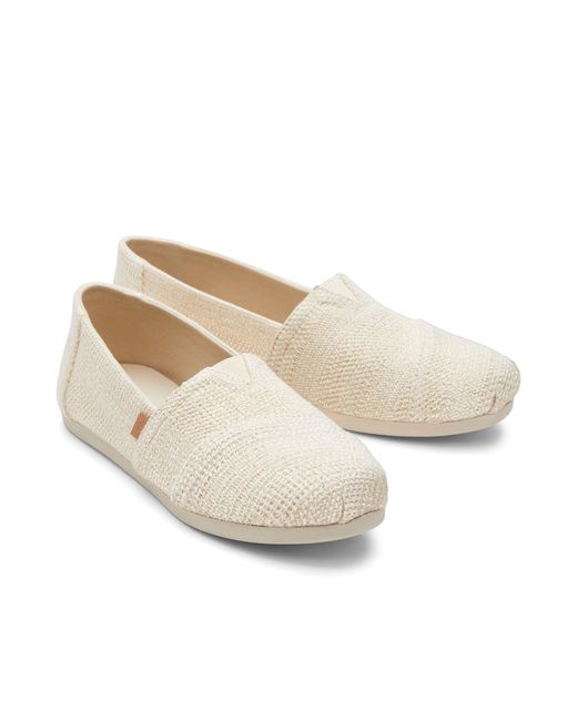 TOMS Natural Alpargata Metallic