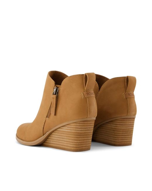 TOMS Brown Ie Wedge Boots