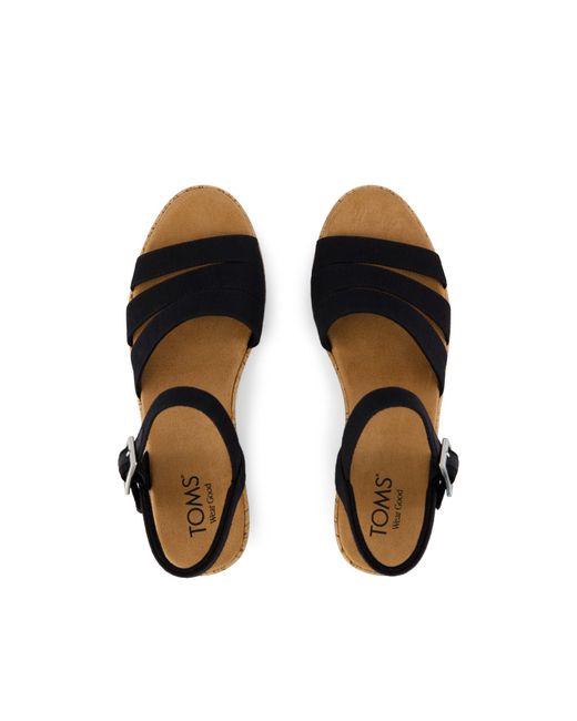 TOMS Blue Julia Wedge Sandal