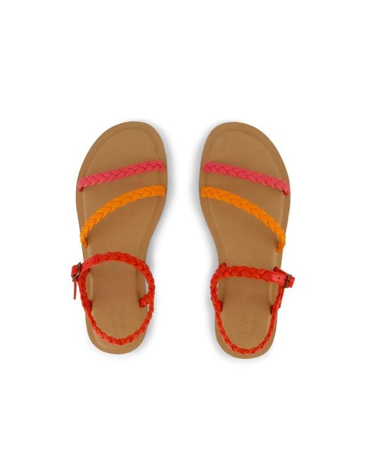TOMS Red Kira Sandal