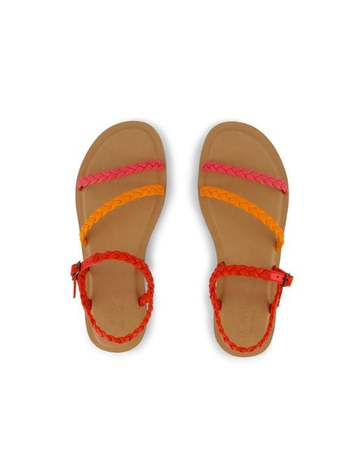 TOMS Red Kira Sandal