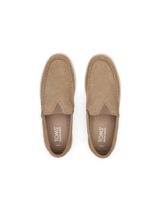 TOMS Brown Trvl Lite Loafer Shoes for men