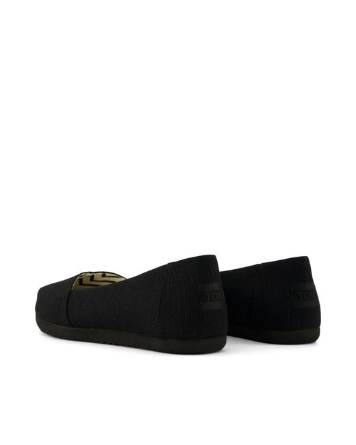 TOMS Black Alpargata Ballet Flat