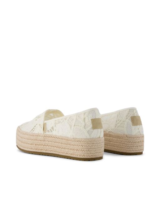 TOMS Natural Valencia Platform Espadrille