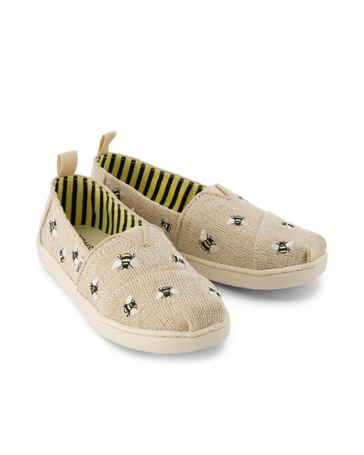 TOMS Natural Alpargata Kids Shoe