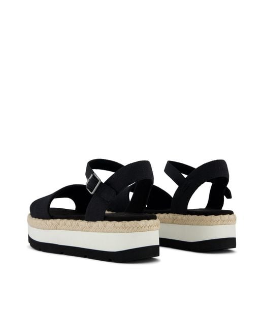 TOMS Black Ronan Platform Sandal