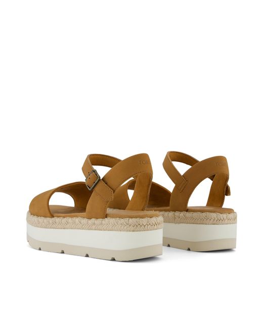 TOMS Brown Ronan Platform Sandal