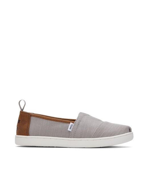 TOMS Gray Alpargata Kids Shoe