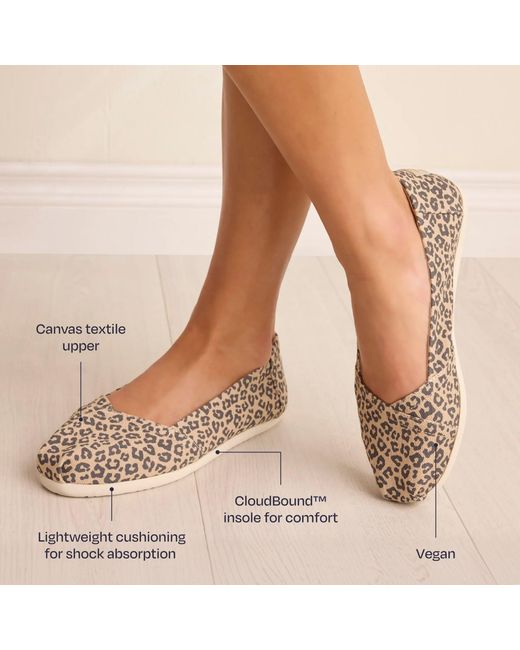 TOMS Metallic Alpargata Ballet Flat