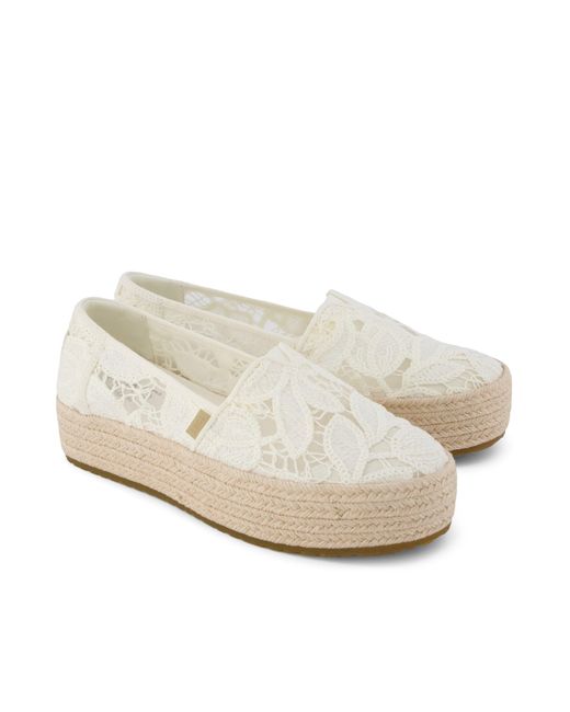 TOMS Natural Valencia Platform Espadrille